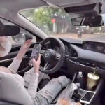 Xác minh clip cô gái thả 2 tay, lướt điện thoại khi lái ô tô